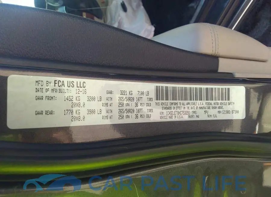 1C4SDJET8HC753291# 9