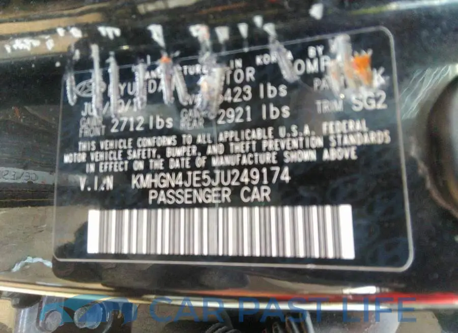 KMHGN4JE5JU249174# 9