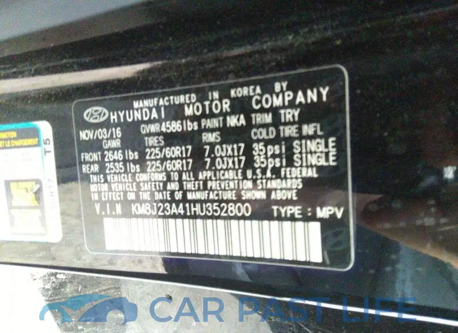 KM8J23A41HU352800# 9