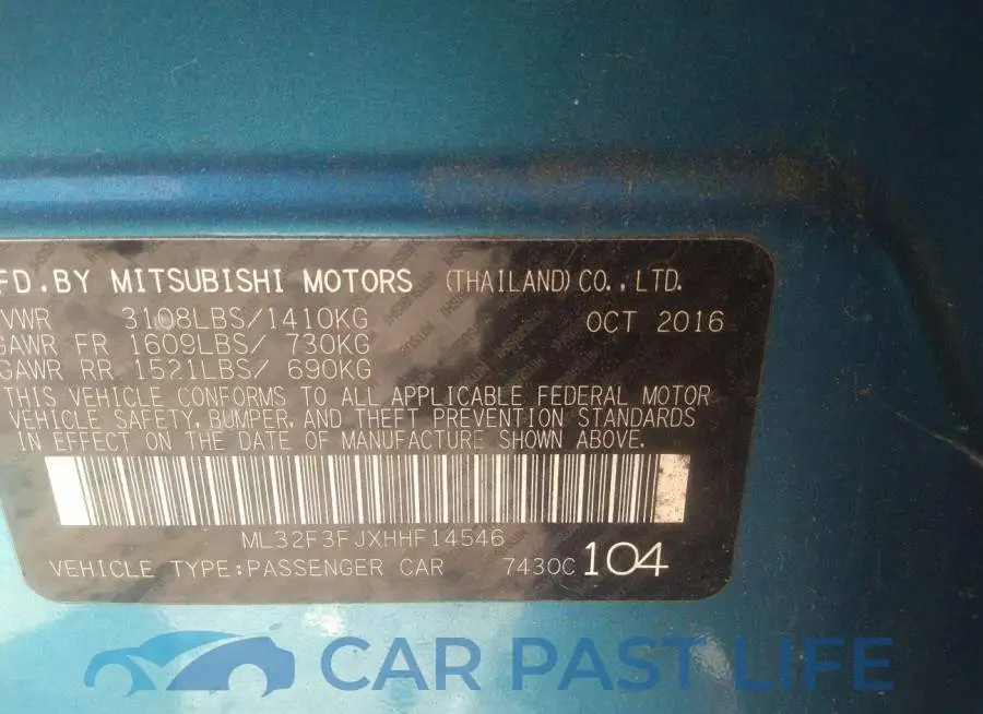 ML32F3FJXHHF14546# 9