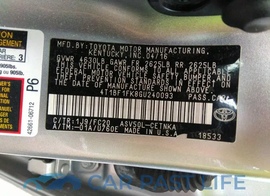 4T1BF1FK8GU240093# 9