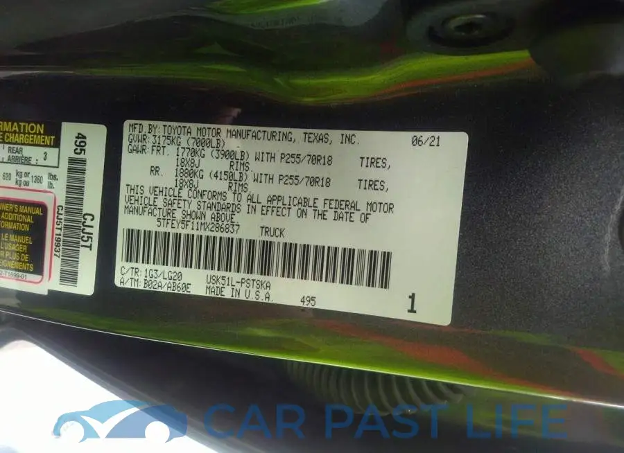 5TFEY5F11MX286837# 9