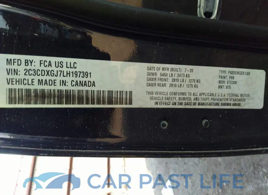 2C3CDXGJ7LH197391# 9