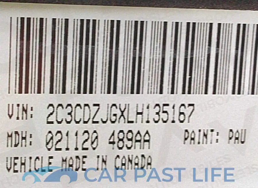 2C3CDZJGXLH135167# 9