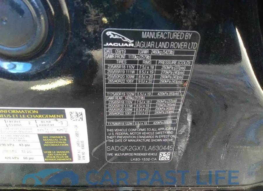 SADCK2GX7LA630445# 9