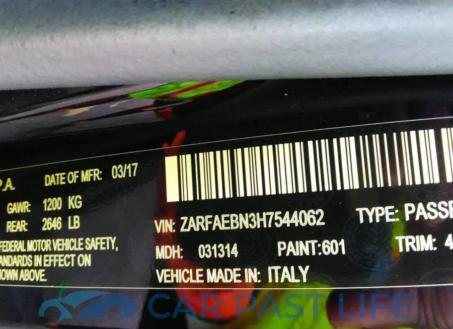 ZARFAEBN3H7544062# 9