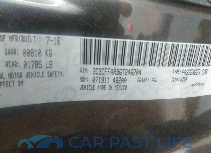 3C3CFFAR9GT246204# 9