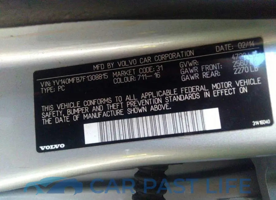 YV140MFB7F1308815# 9