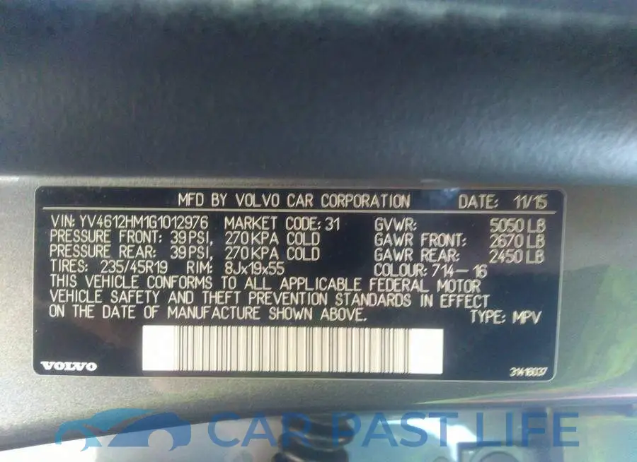 YV4612HM1G1012976# 9