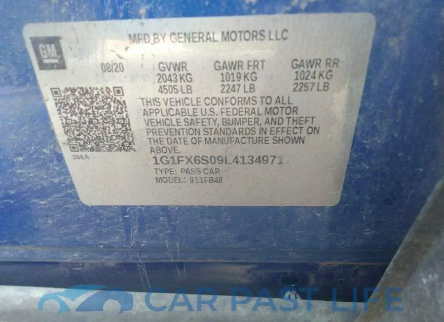 1G1FX6S09L4134971# 9