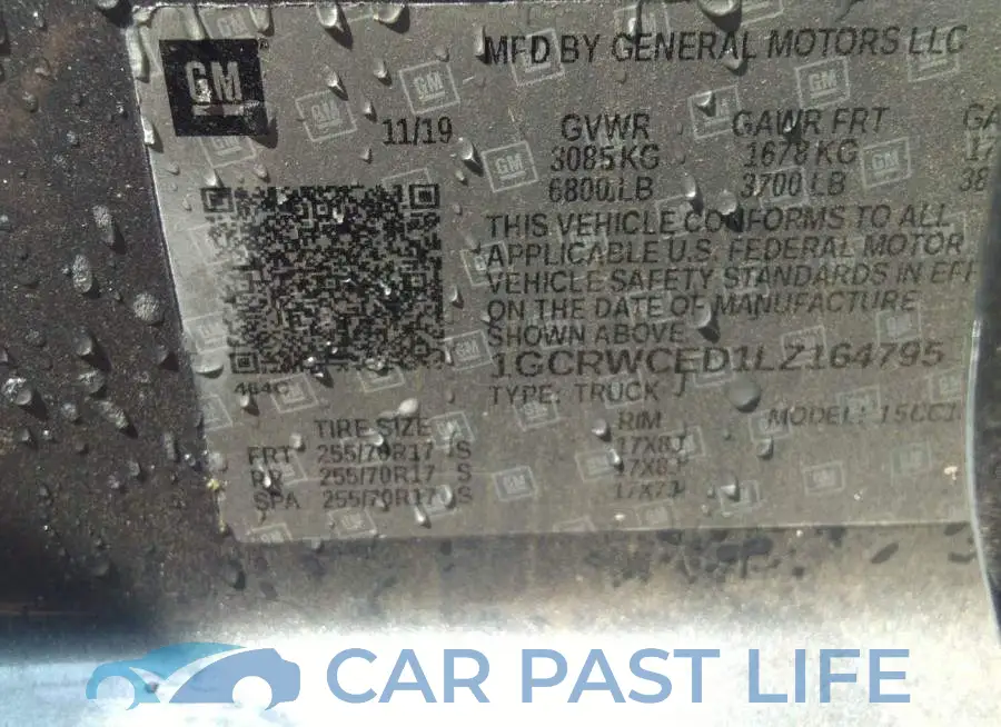 1GCRWCED1LZ164795# 9
