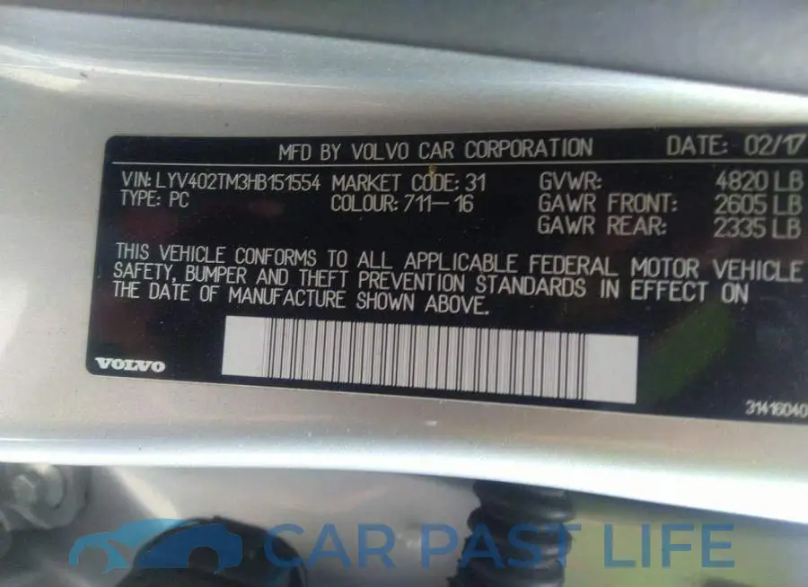LYV402TM3HB151554# 9