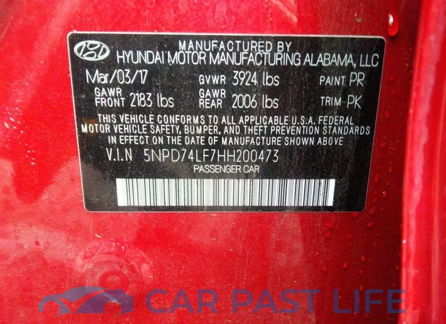 5NPD74LF7HH200473# 9