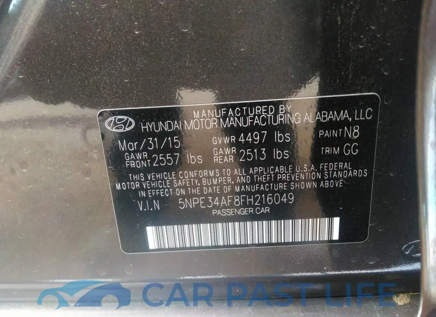 5NPE34AF8FH216049# 9
