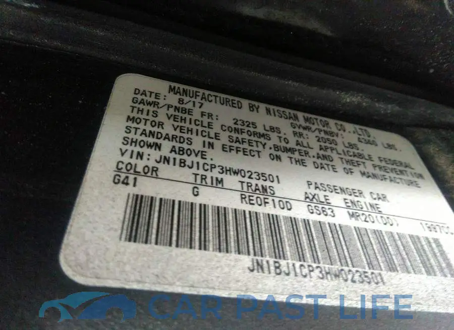 JN1BJ1CP3HW023501# 9