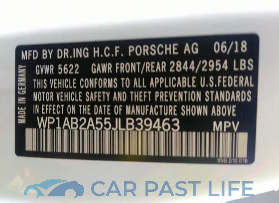 WP1AB2A55JLB39463# 9