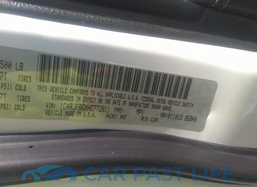 1C4RJFBGXHC772811# 9