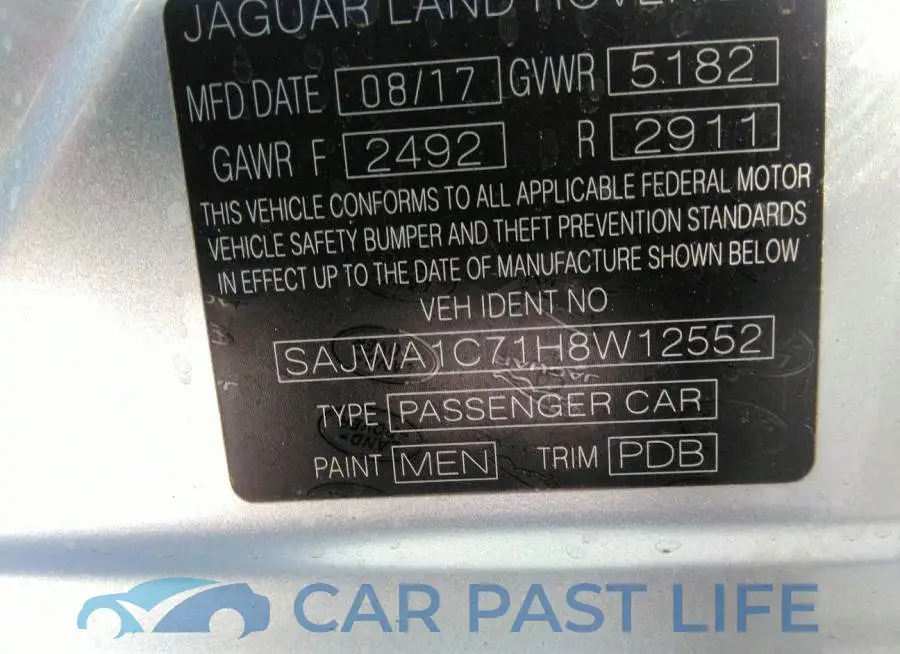 SAJWA1C71H8W12552# 9