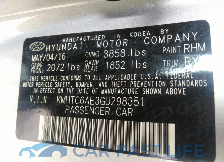 KMHTC6AE3GU298351# 9