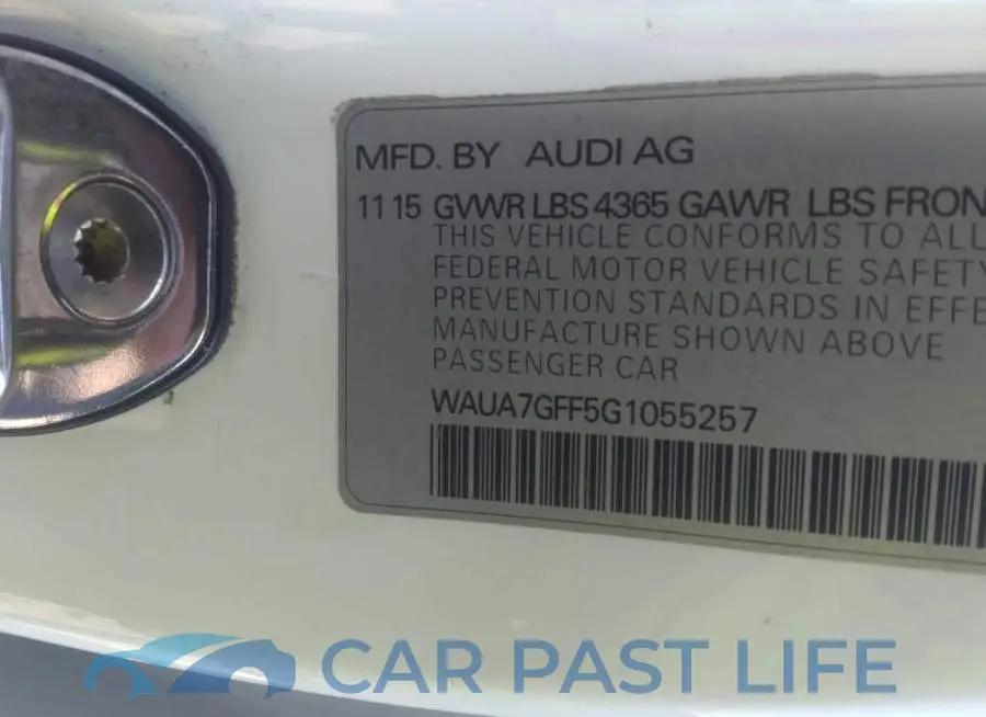 WAUA7GFF5G1055257# 9