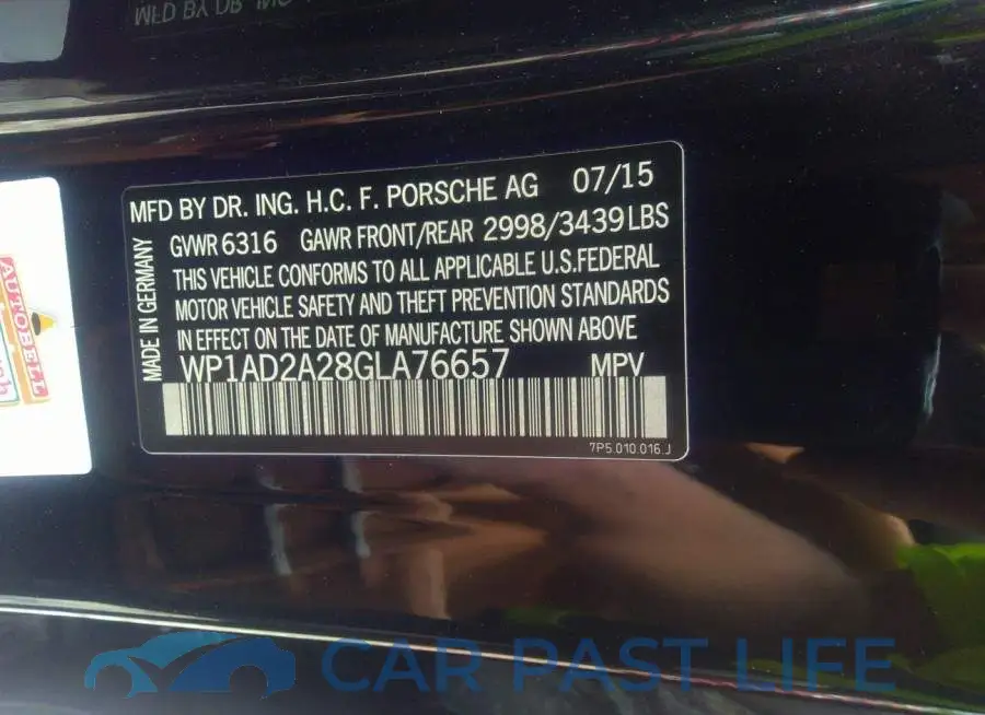 WP1AD2A28GLA76657# 9