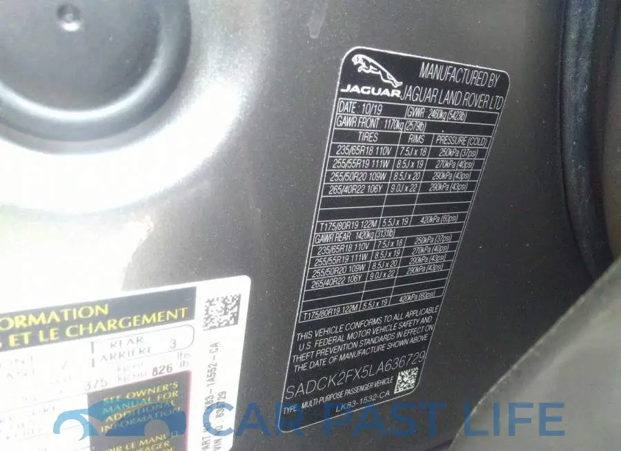 SADCK2FX5LA636729# 9