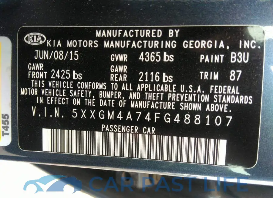 5XXGM4A74FG488107# 9