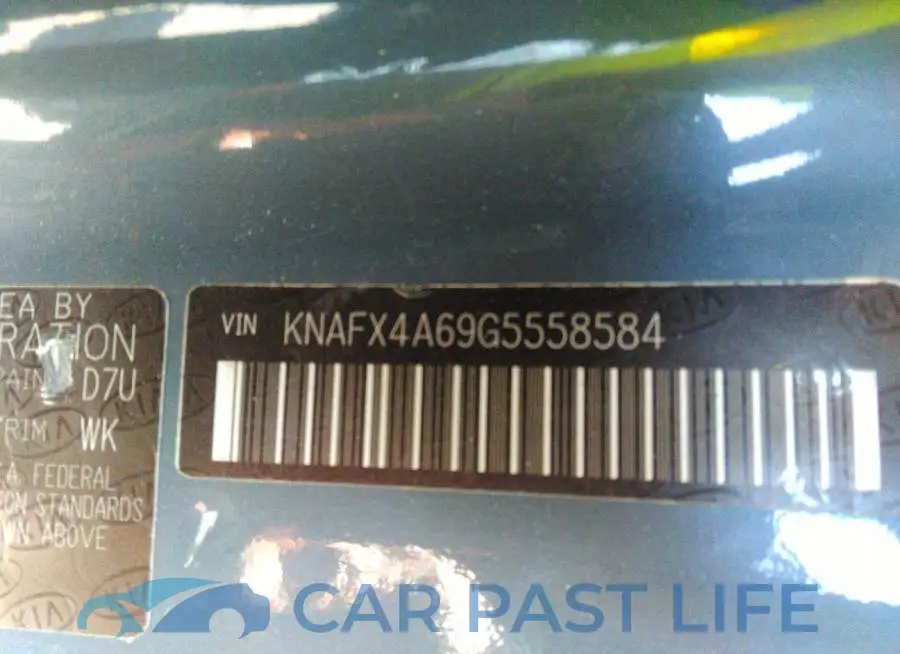 KNAFX4A69G5558584# 9
