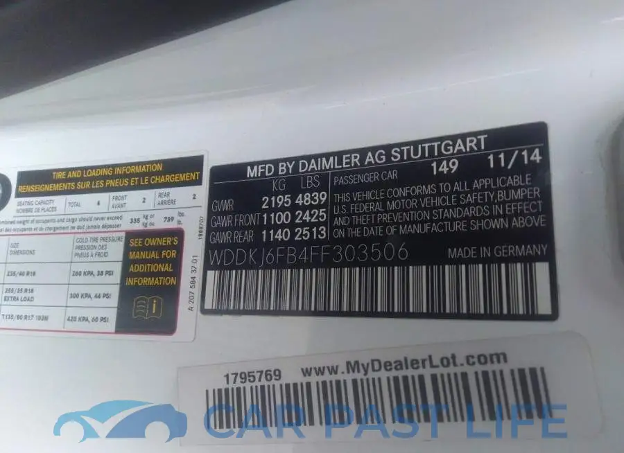 WDDKJ6FB4FF303506# 9
