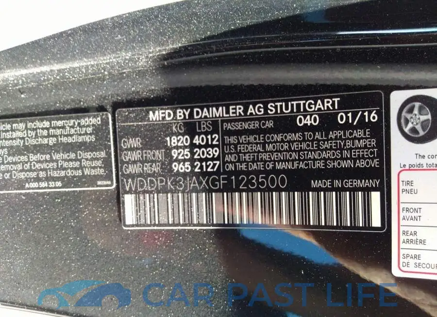 WDDPK3JAXGF123500# 9