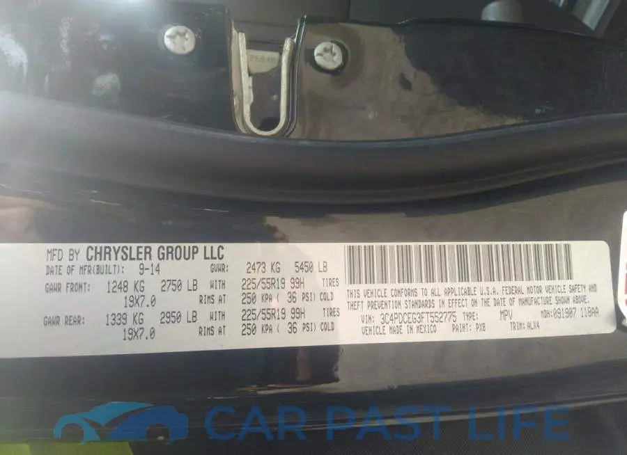 3C4PDCEG3FT552775# 9