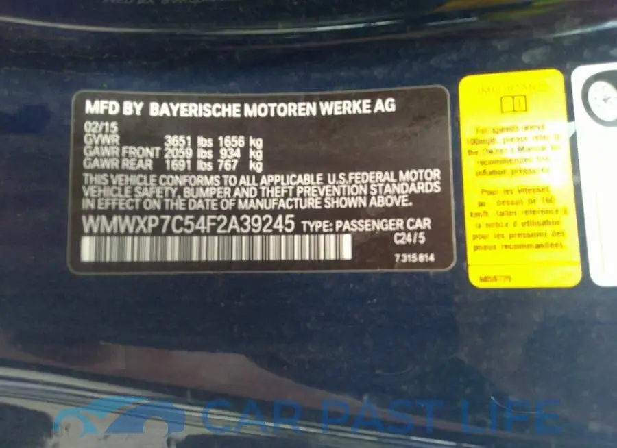 WMWXP7C54F2A39245# 9