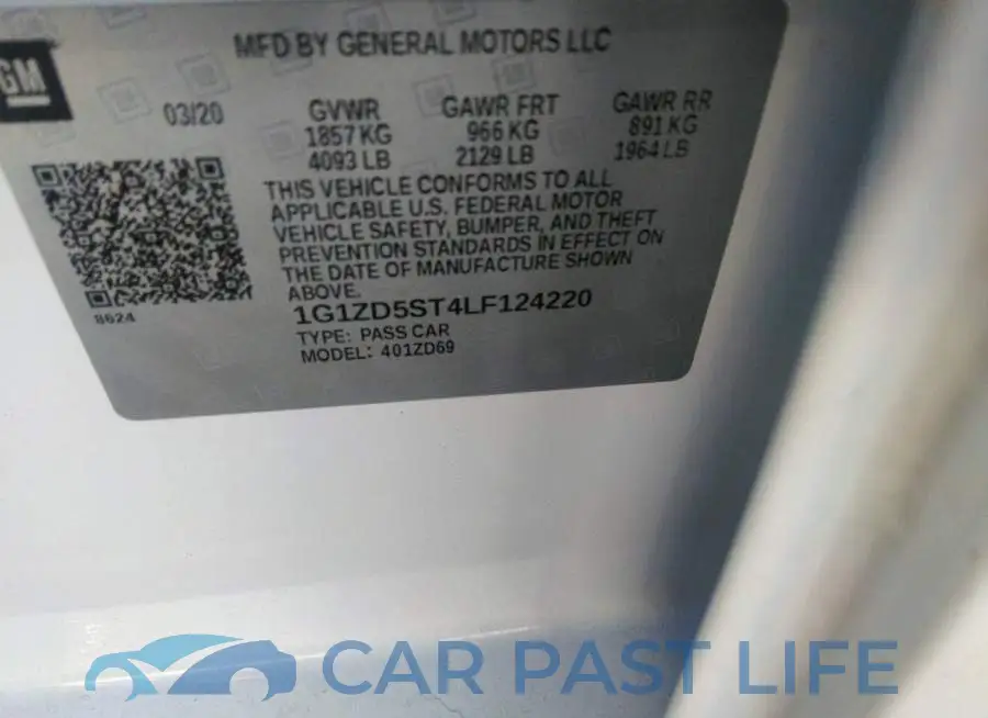 1G1ZD5ST4LF124220# 9