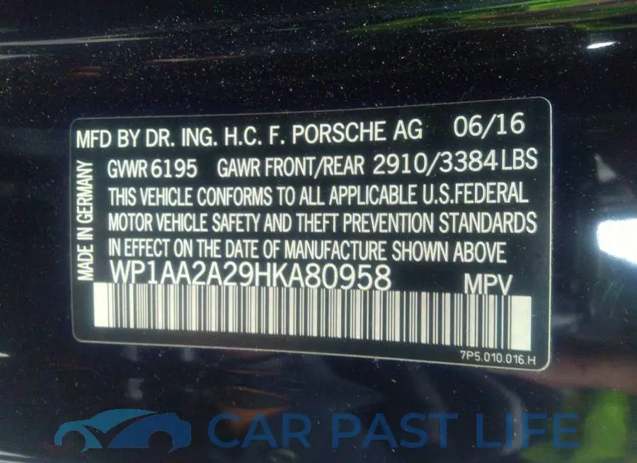 WP1AA2A29HKA80958# 9