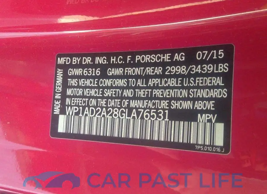 WP1AD2A28GLA76531# 9