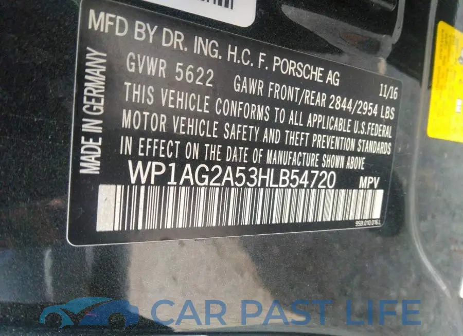 WP1AG2A53HLB54720# 9