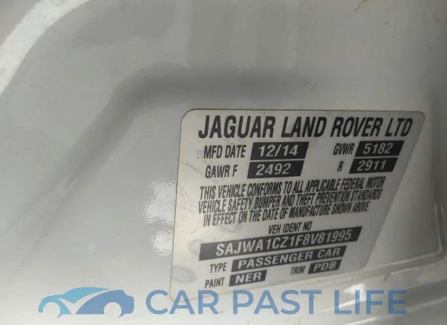 SAJWA1CZ1F8V81995# 9