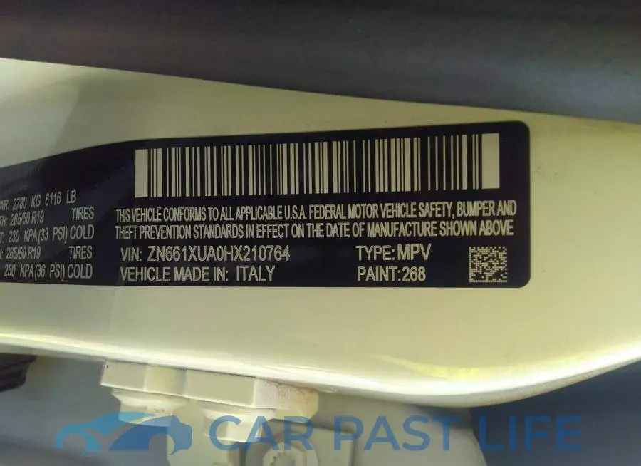 ZN661XUA0HX210764# 9