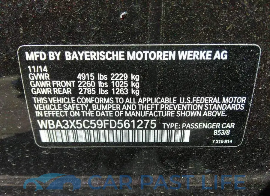 WBA3X5C59FD561275# 9