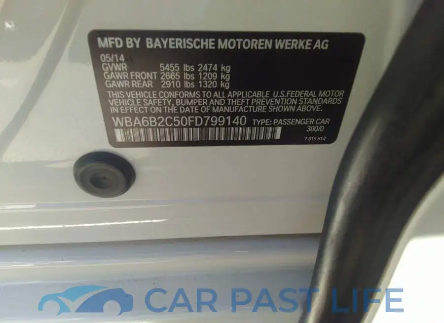WBA6B2C50FD799140# 9