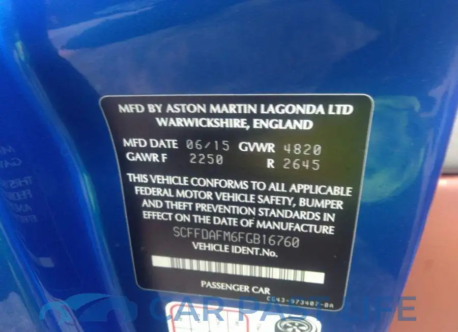 SCFFDAFM6FGB16760# 9