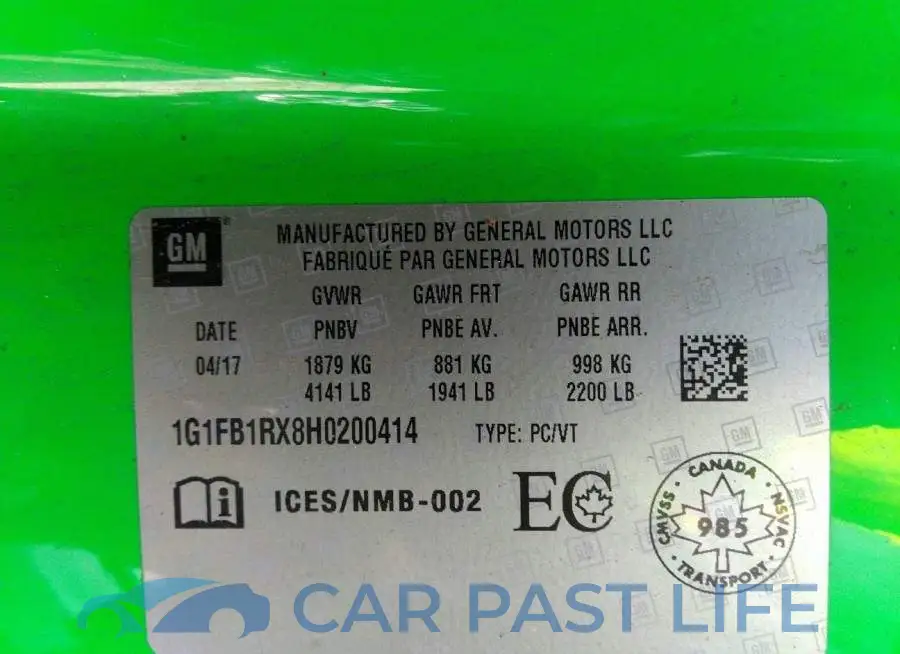 1G1FB1RX8H0200414# 9