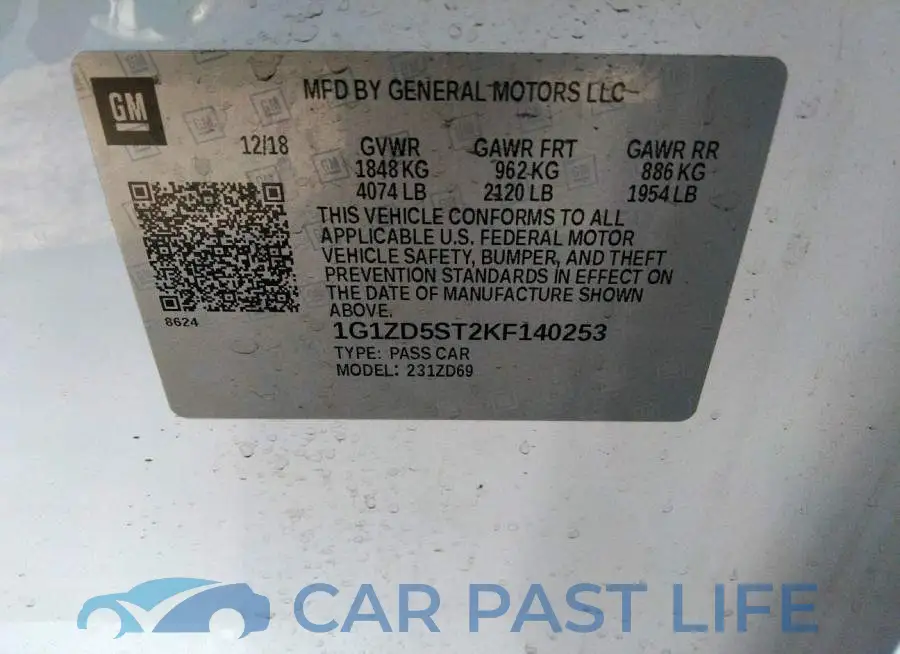 1G1ZD5ST2KF140253# 9