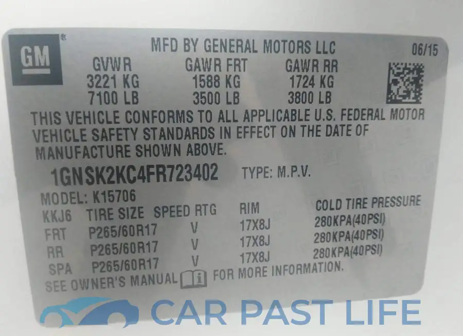 1GNSK2KC4FR723402# 9