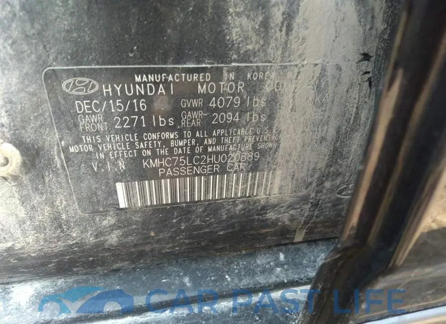KMHC75LC2HU020889# 9