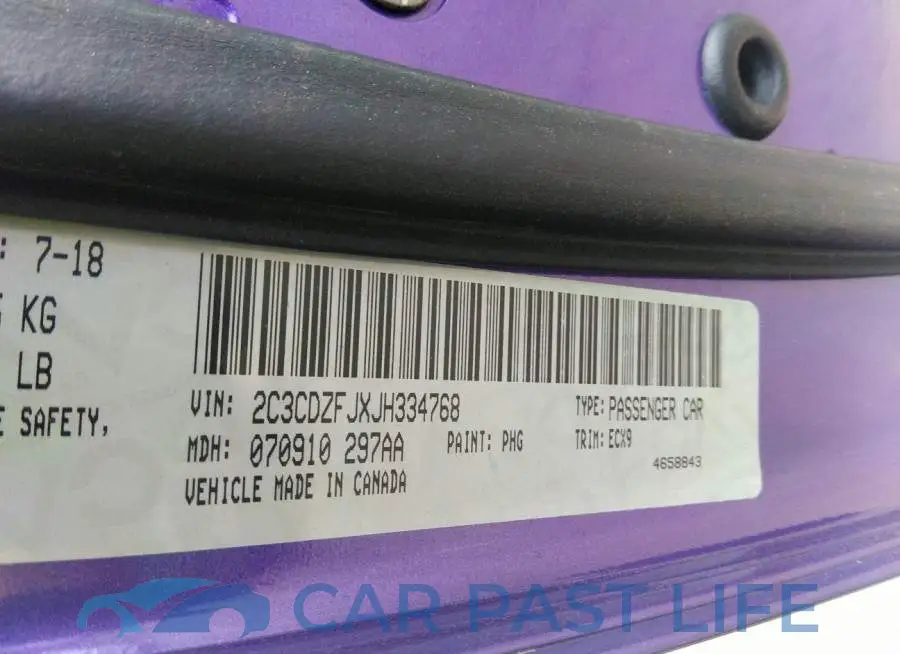 2C3CDZFJXJH334768# 9