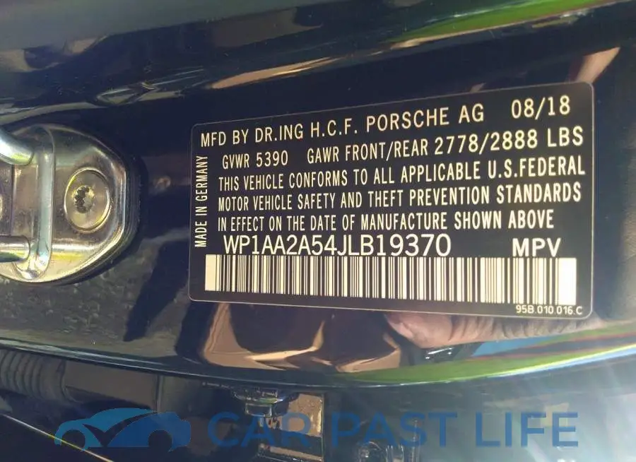 WP1AA2A54JLB19370# 9