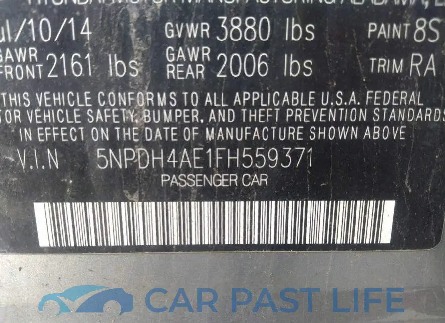 5NPDH4AE1FH559371# 9