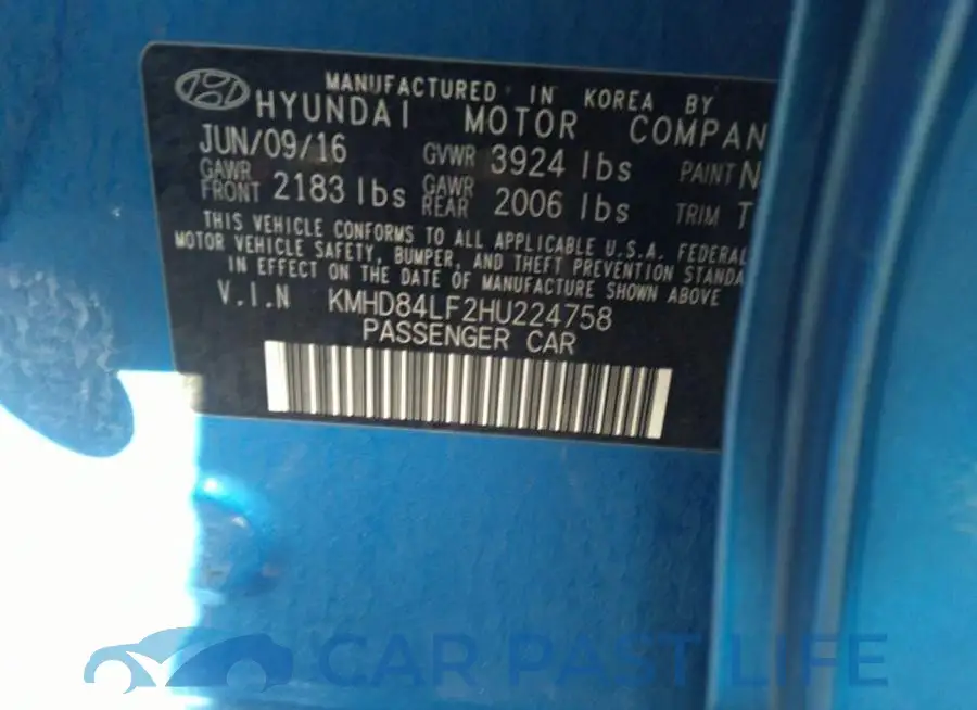 KMHD84LF2HU224758# 9