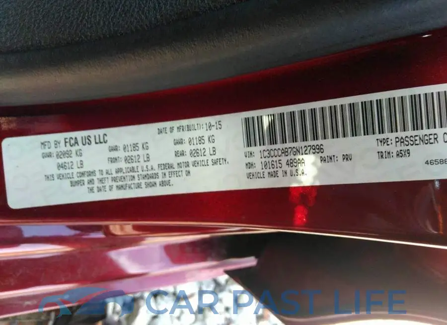 1C3CCCAB7GN127996# 9